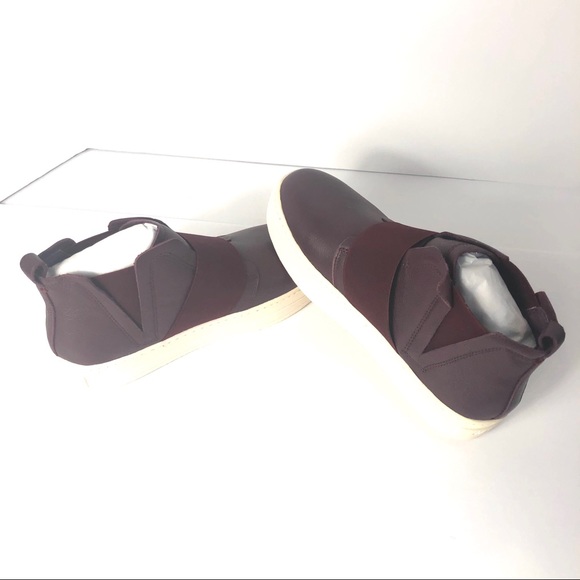 J Brand Retro Slip On Leather Platform Maroon Boot. Rare and Classy - Picture 6 of 9